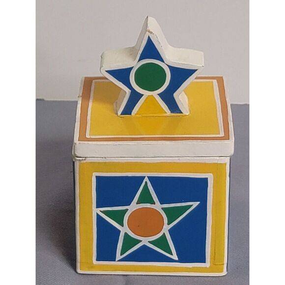 Colorful Star Trinket Box #A20 - Picture 4 of 8